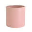 5 in Stoneware Cylinder - Matte Pink