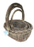 Set of 3 Oval Baskets Unpeeled