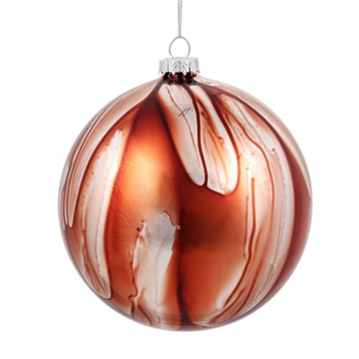 120 Mm Overflowing Painted Ball - Brown