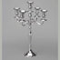 Shiny Aluminum 5 arm Candelabra