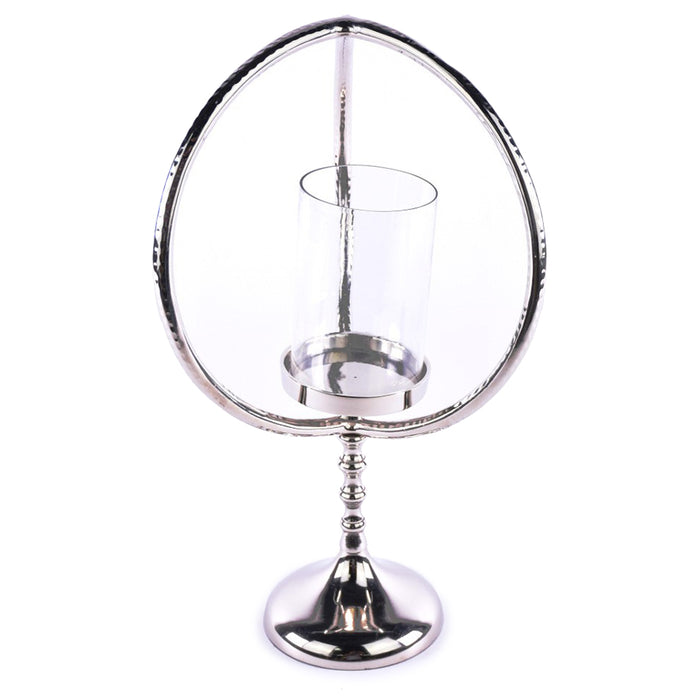 18.75" Pillar Holder w/Glass - Aluminum