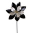 20 in Poinsettia Stem - Black/Pearl
