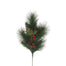 20 in Hardneedle Mixed Festive Pine Spray - Green