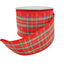 2.5" Plaid Ribbon - Red/Green