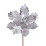 22" Jewel Poinsettia Stem - Silver