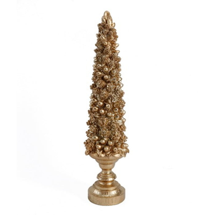 22 in Acorn Pinecone Tree - Gold
