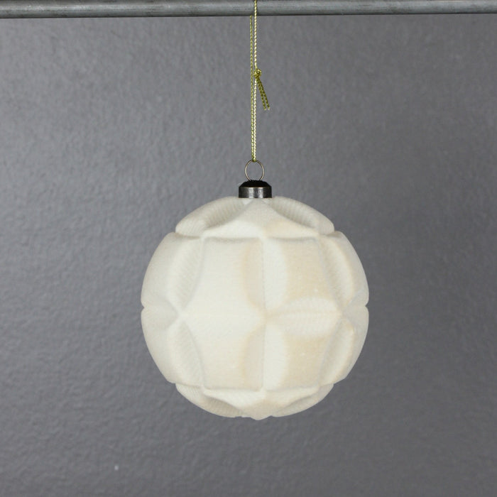 4.5 in Ball Ornament - Taupe