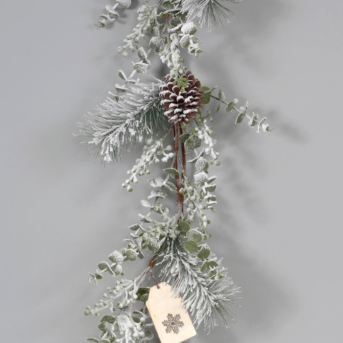 Snow Needle Pine/Cone/Eucalyptus Garland