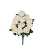 18" Polyester Rose Bush - Champagne