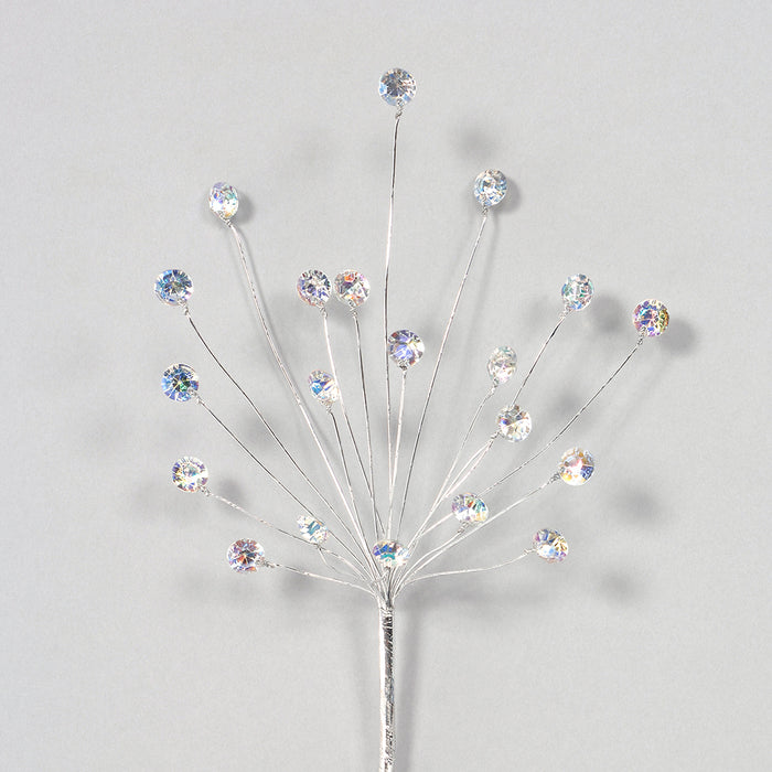 7 in Round Iridescent Jewel Spray