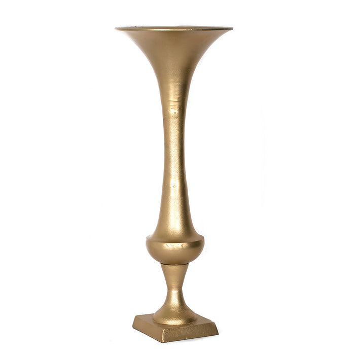 47" Aluminum Gold Finish Vase