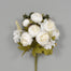 20" Peony/Hydrangea Bush - Cream