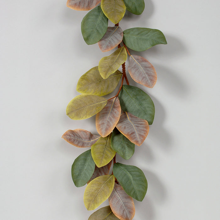 5 Ft Magnolia Leaves Garland -  Green