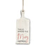 Wood Cutting Board Wall Sign - White