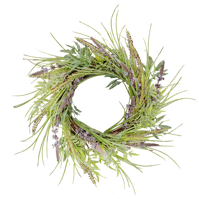 18 in Pe Lavender Grass Wreath Lavender