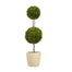 51" Double Boxwood Ball Topiary - Green