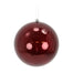 200 Mm Seamless Plastic Ball Ornament - Burgundy