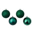 100 Mm Plastic Ball Ornament w/Hanger - Emerald