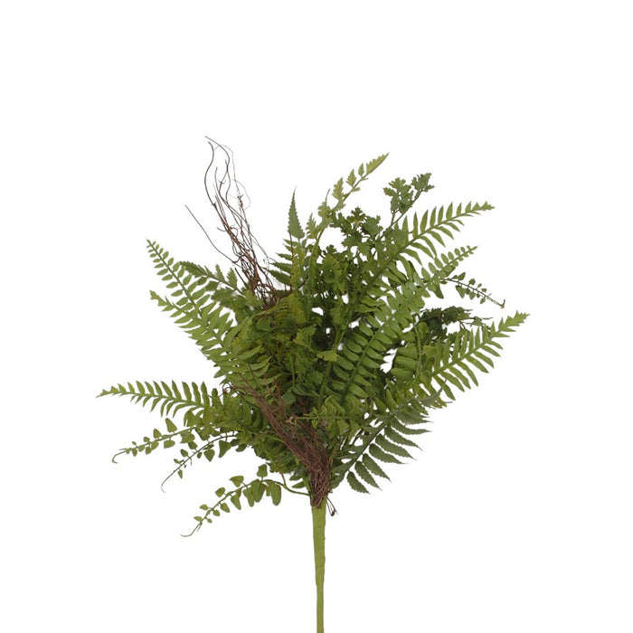 20 in Mixed Fern/Foliage Bush - Green