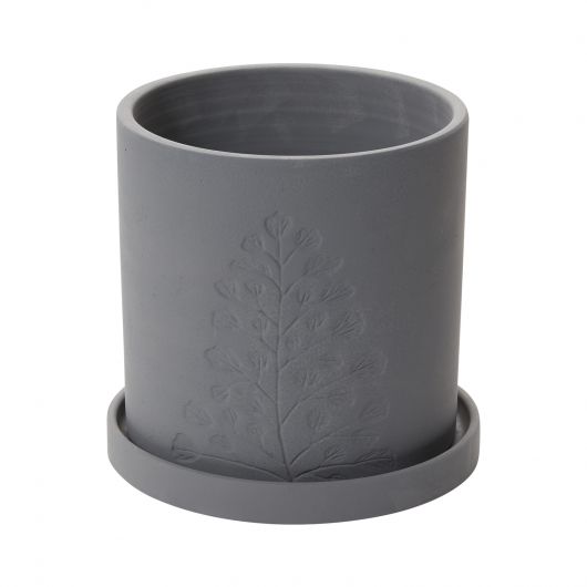 7.5" Sampson Pot - Grey
