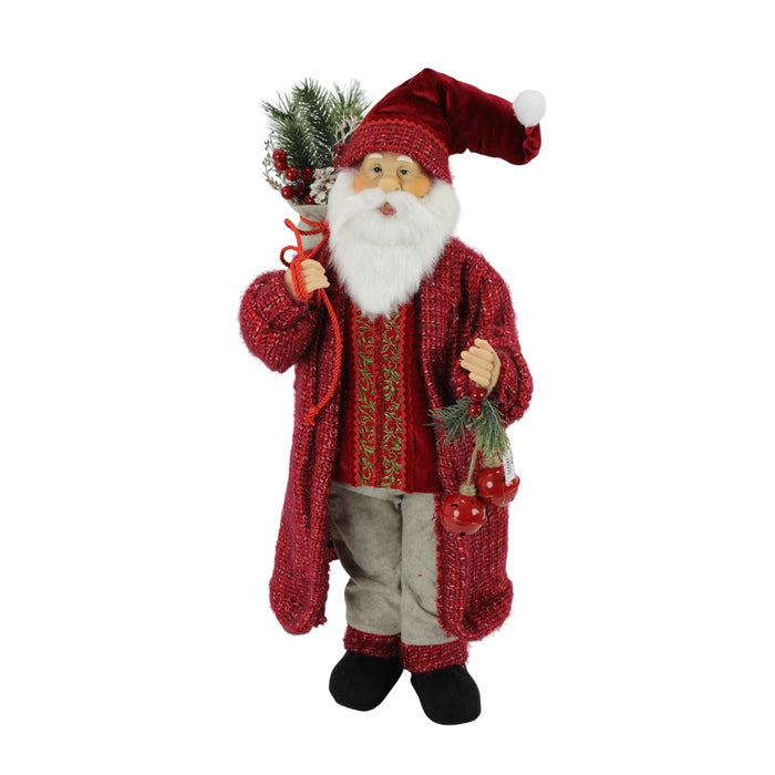 28 in Santa w/Bell - Red/Multicolor