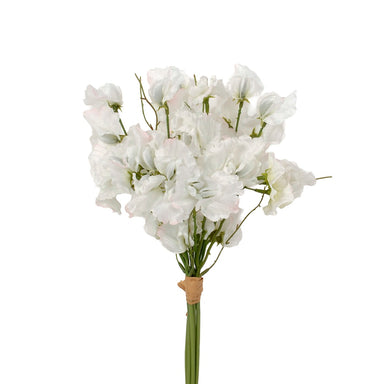 17 in Poly Sweet Pea Bundle Raffia- White