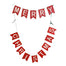 60"L Wood 'Merry Christmas' Banner - Red/White