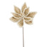 20 in Poinsettia Stem - Brown Frosted