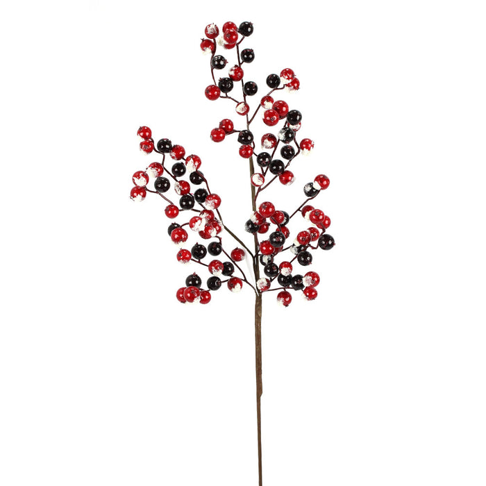 28 in Snow Berry Spray - Red/Burgundy