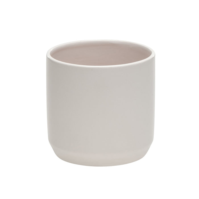 4 5/8 in Dolomite Frida Pot - White