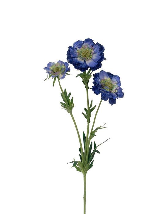 28" Scabiosa Spray - Blue