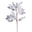 26" Metallic Magnolia Leaves Branch - Silver