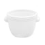 3.75" Small White Ribbed Planter
