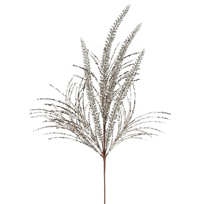 Glitter Heather Grass Spray - Platinum