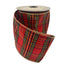 Metallic Plaid Dupion Ribbon