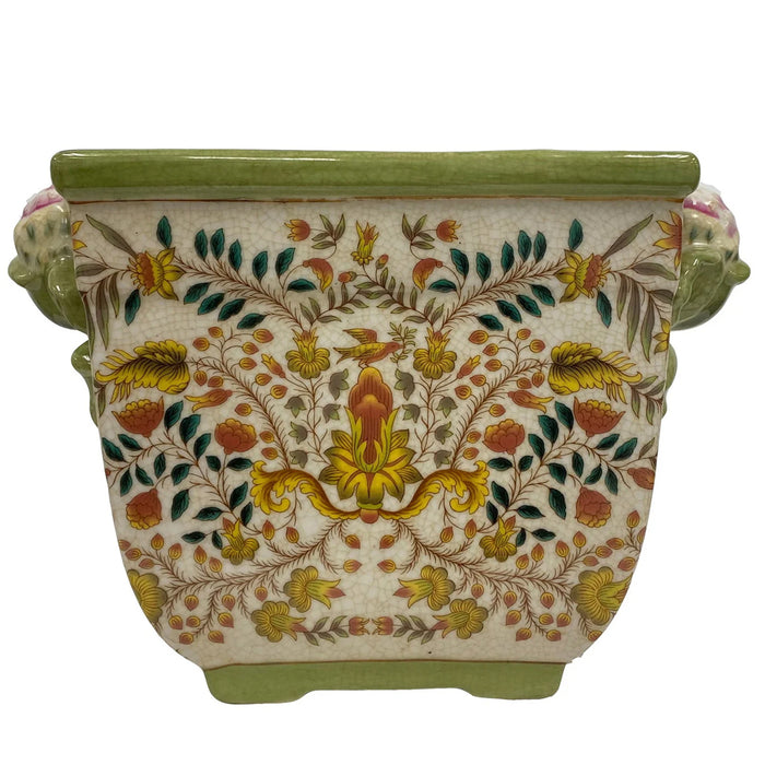 9.5" Handled Cache Pot - Multicolor