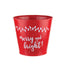 4.5" Tin Azalea Pot - "Merry & Bright"