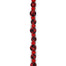 Buffalo Plaid Covered Pom Poms Garland - Red/Black