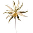 Pinwheel Poinsettia Stem - Gold