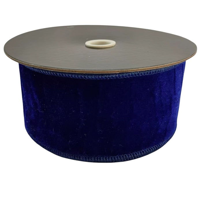 2.5 in Premier Velvet Ribbon - Navy