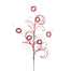 Glitter Circle Spray - Red