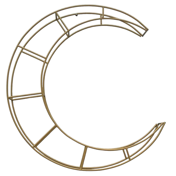 63" Metal Moon Frame - Gold