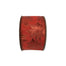 2.5 in Metallic Poinsettia Ribbon - Red