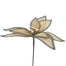 22" Stitched Poinsettia Stem - Natural/Black