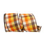 2 1/2 in Country Field Tonal Plaid Wired Edge Ribbon - Multicolor
