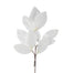 32" Velvet Magnolia Leaves Stem - White