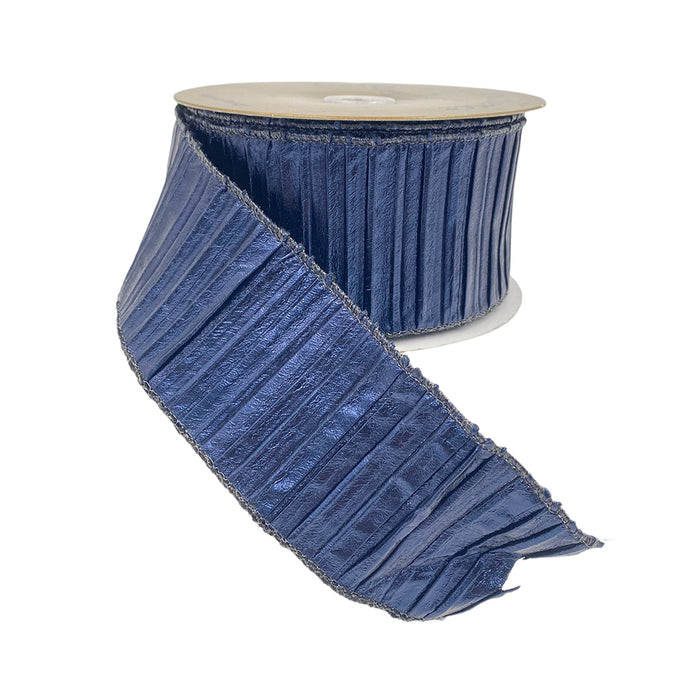 Metallic Ribbon - Navy