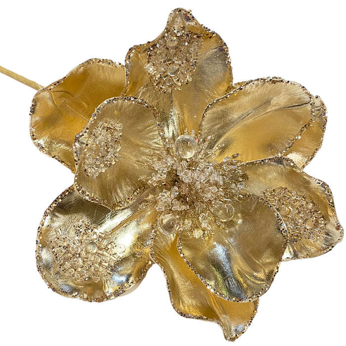 20" Metallic Iced Magnolia - Champagne