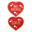 Glitter Valentine Heart Ornament - Red