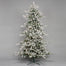9 Ft Vinyl Pre-Lit Flocked Pine Tree